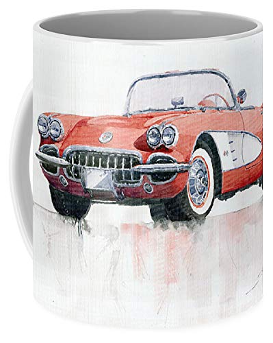 Lplpol Chevrolet Corvette C1 1960 taza de café y té de 325 ml