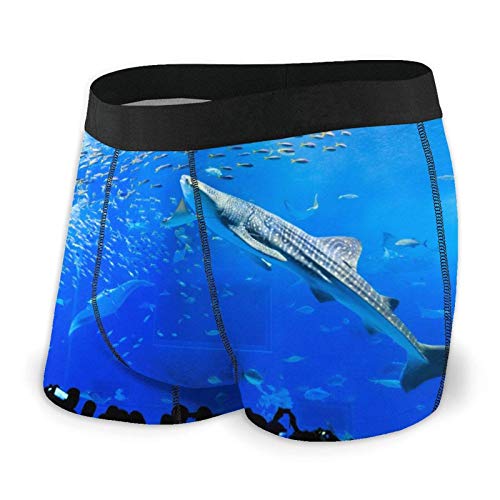 LREFON Gruppi di Slip da Boxer da uomo di pesce Regular Soft Underwear confortevole traspirante-H0