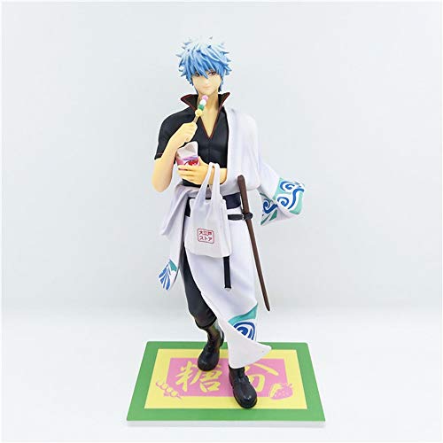 Lupovin Figura de acción de Nueva Gintama Soul Silver Animado Sakata Gintoki Dulces Ver Modelo Dulce de PVC Diente Decoración niños y Regalo Brinquedos 23cm