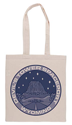 Luxogo Devils Tower Spaceport Bolsa De Compras Groceries Beige Shopping Bag