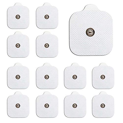 MED-FIT 5x5cm Flexi iSTIM 16 x 3.5mm Stud (tipo snap/boton) TENS Almohadillas autoadhesivas encajan con BEURER, SANITAS y VIRTUALMENTE todas las Maquinas de masaje TENS en Amazon.