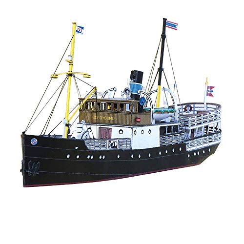 MxZas - Puzzle de papel militar, modelo de juguetes, escala noruega, boroysund, barco, niños, juguetes y regalos