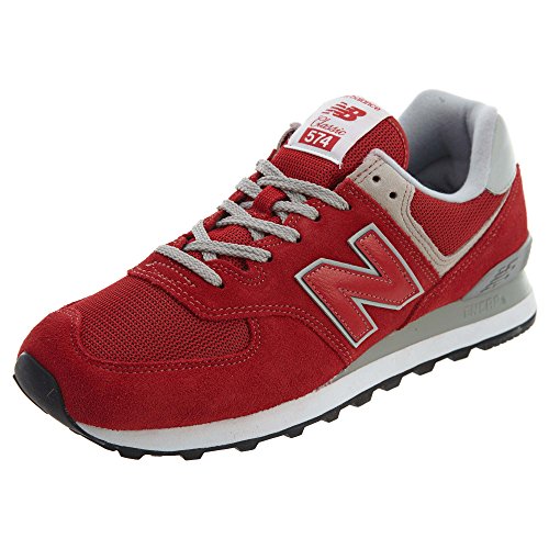 New Balance 574, Zapatillas para Hombre, Rojo (Team Red), 42 EU (Talla Fabricante: 8 UK)