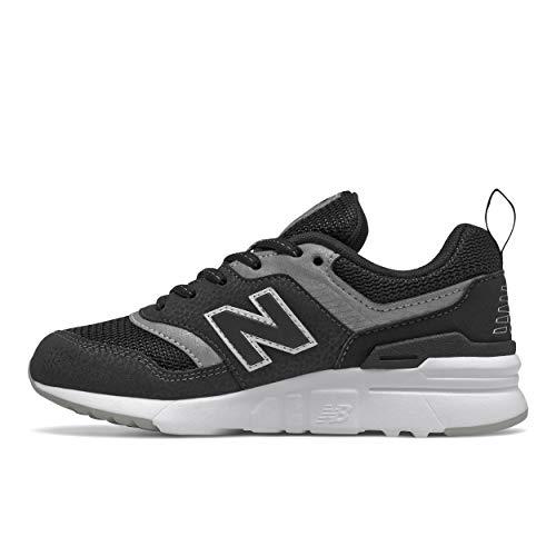 New Balance Kid's 997H V1 Sneaker, Black/Silver, 1.5 W US Little Kid