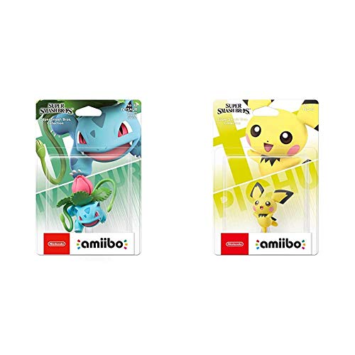 Nintendo Super Smash Bros Amiibo - Pichu + Amiibo - Ivysaur [Colección Super Smash Bros]