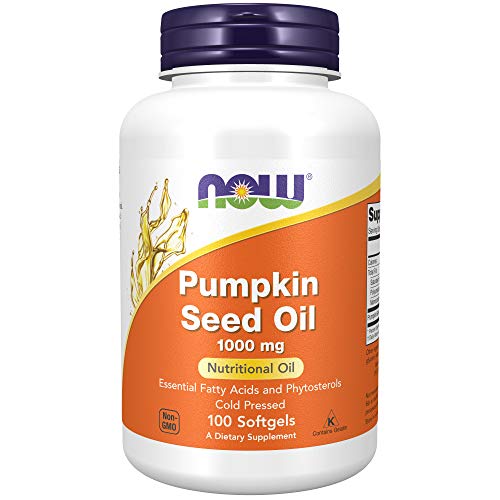 Now Foods Pumpkin Seed Oil 1000mg Soft-gels, 100-Count