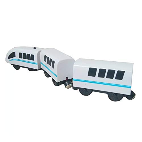 N/V Los niños de tren eléctrico juguetes conjunto de los niños tren fundido a presión ranura de juguete ajuste para estándar tren de madera de la pista de ferrocarril