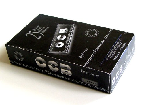 OCB - Papel para liar cigarrillos - Calidad premium - 1 1/4 con holograma - 25 librillos