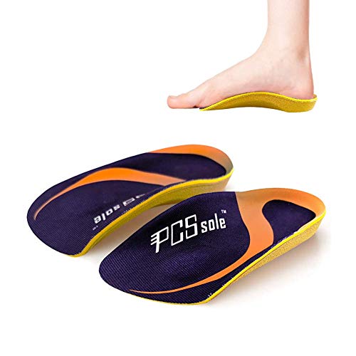 PCSsole 3/4 Plantillas Ortopédicas De Confort Para Pies Planos Espolones óseos Fascitis Plantar Para Hombres Y Mujeres M:(EU38-42)