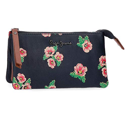 Pepe Jeans Freida Monedero Tres Compartimentos Multicolor 17,5x9,5x2 cms Piel