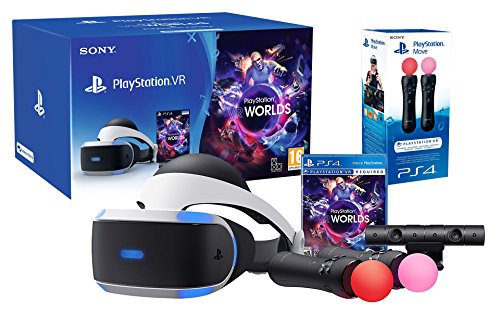 PlayStation VR "Starter Plus Pack" + VR Worlds + Twin Mandos Move + Camara V2