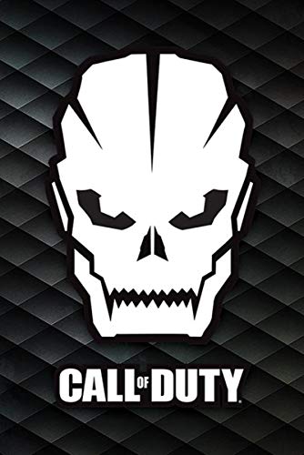 Póster Call of Duty - Skull/Calavera (61cm x 91,5cm) + 2 Marcos Transparentes con suspención