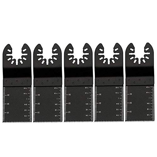 Power Oscillating Tool Blades SUPERTOOL 5PCS 34mm HCS Metal Wood Oscillating Multitool Oscillating Kit Multi Tool For Cuttting hardwood, pvc tube cutting, soft metals