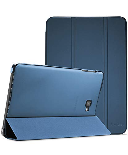 ProCase Funda Tipo Libro para Galaxy Tab A 10,1" 2016 T580 T585 T587, Carcasa Folio Ligera Delgada con Reverso Translúcido/Soporte Plegable para 10.1” Galaxy Tab A 2016 Modelo Viejo –Azul Marino