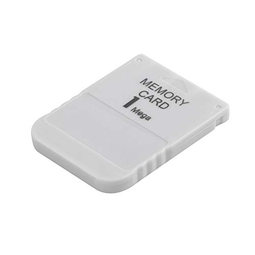 Pudincoco PS1 Memory Card 1 Mega Memory Card para Playstation 1 One PS1 PSX Juego Útil Práctico Asequible Blanco 1M 1MB (Blanco)