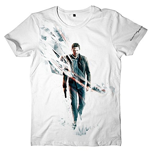 Quantum Break Juego de la camiseta (XL, Blanco)