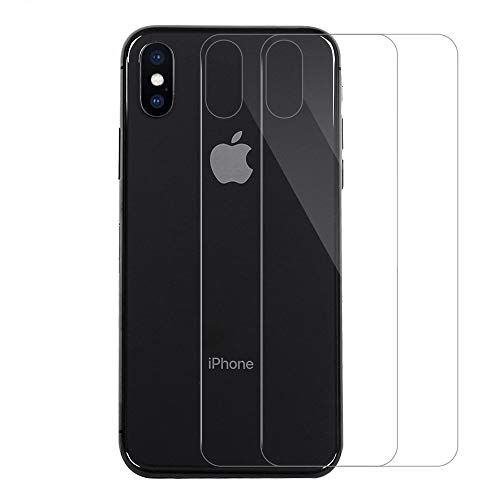 QULLOO Protector de Pantalla para iPhone XS MAX 6.5 Inch Espalda Protector de Pantalla Trasera de Vidrio Productos de Singularity de Cobertura Completa Protector de Pantalla para iPhone XS MAX