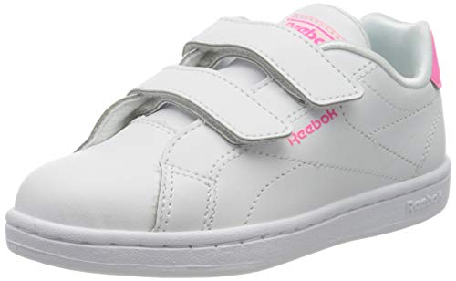 Reebok RBK Royal Complete CLN Alt 2.0, Zapatillas de Deporte para Niñas, White/Solar Pink/None, 30 EU