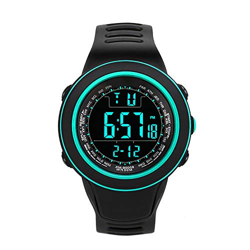 Reloj Deportivo Tron LED Multifunción Digital de Diseño (Negro)