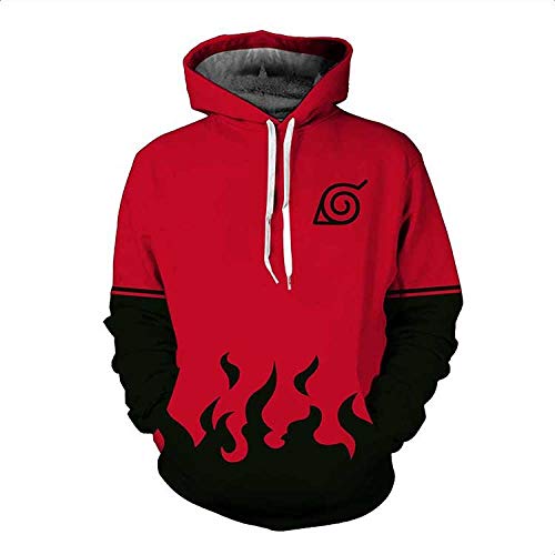 RENEO 3D Sudadera con Capucha,Anime Naruto Cos Uchiha Itachi, Chaqueta De Suéter con Capucha Y Cremallera Gruesa Impresa En 3D-Wm01-K-213_XXXL