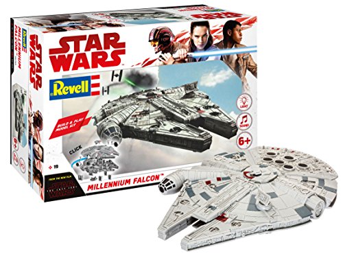 Revell 06765 Star Wars episodio VIII Build & Alcon milenario, con luces y sonidos