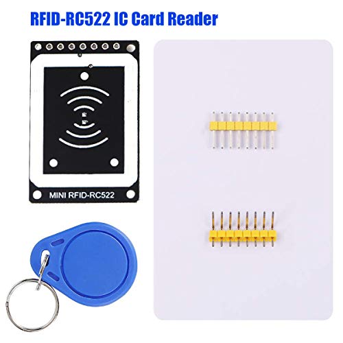 RFID IC Card RC522 Reader Write Module RFID Starter Kit 13.56MHZ 3.3V con S50 White Card y Llavero para Arduino Raspberry Pi UNO R3 Mega 2560