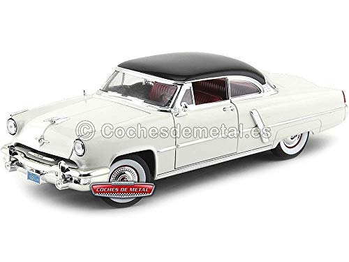 Road Signature 1952 Lincoln Capri Blanco Metalizado 1:18 Lucky Diecast 92808