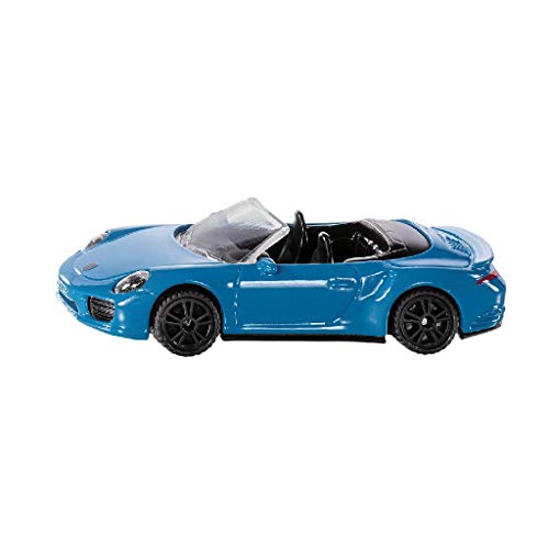 SIKU 1523, Descapotable Porsche 911 Turbo S, Metal/Plástico, Azul, Vehículo de juguete para niños