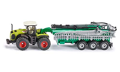 SIKU Farmer Trattore Claas Xerion con carrobotte, Color Verde (Sieper GmbH 1827)