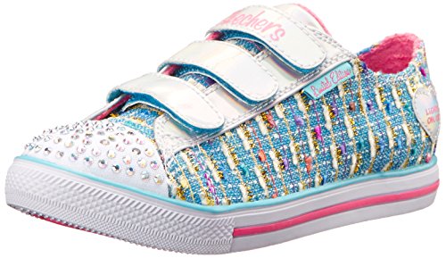 Skechers Little Kid (4-8 A?os) Twinkle Toes: Chit Chat-Prolifics Light Blue Zapatillas ligeras - 2 M US Little Kid