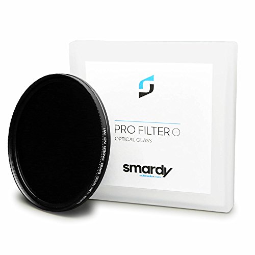 smardy 72mm Variable ND Filtro ND2 - ND400 Densidad Neutral Ajustable Compatible con Nikon D600, D610, Canon EOS 50D, Sony Alpha SLT-A77 II, Olympus E-3, E-5 + Paño de Limpieza