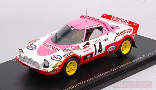 Spark Model S9101 Lancia Stratos HF N.14 Des Dames Montecarlo 1977 Galli 1:43 Compatible con