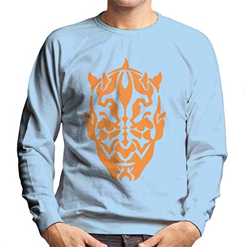 Star Wars Darth Maul Orange Silhouettes Men's - Sudadera Sky Blue S