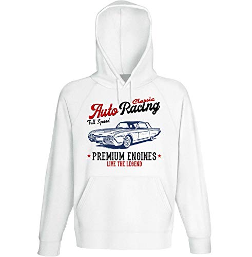 Teesandengines Ford Thunderbird 1961 Auto Racing Sudadera con Capucha Size Xlarge