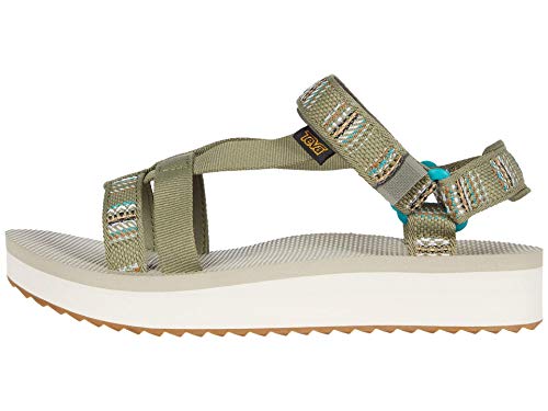 Teva Midform Arivaca Sandal Womens, Sandalias con Correa de Tobillo Mujer, Verde Aviles Burnt Olive Abov, 39 EU