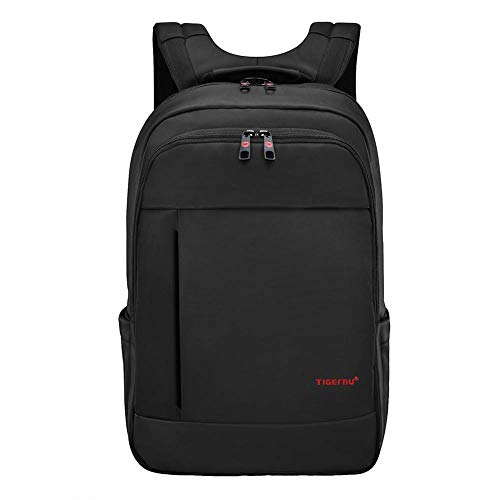 TIGERU Mochila Ordenador Portatil Mochila Escolares Impermeable 17.3 Pulgada para Viaje Negocio Trabajo (Negro)