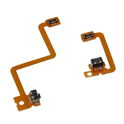 Timorn L R Hombro Botón con Flex Cable Reparación de Piezas para 3DS Izquierda Derecha botón de Hombro (2 Juegos)