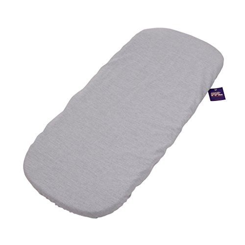 Tititnins® - Pack 2ud Funda Colchón Capazo Bugaboo Donkey/Donkey 2 GRIS MELANGE - Sabana Capazo Bajera Ajustable (100% Algodón)