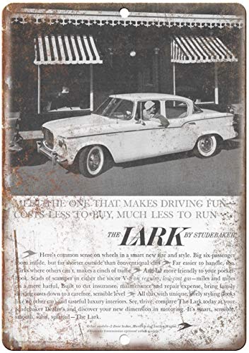 Todghrt Studebaker Lark - Señal metálica para Coche (30,5 x 40,6 cm, Aluminio)