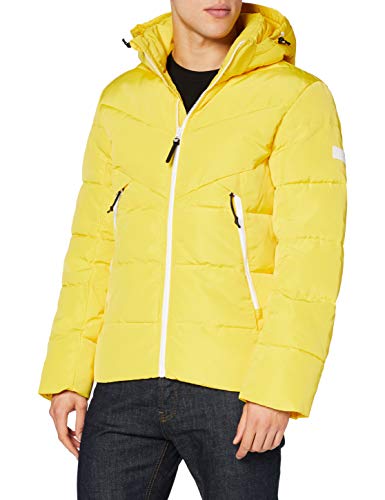 TOM TAILOR Denim Heavy Puffer Chaqueta, Lemon Juice 23931-Juego de Mesa [Importado de Alemania], M para Hombre