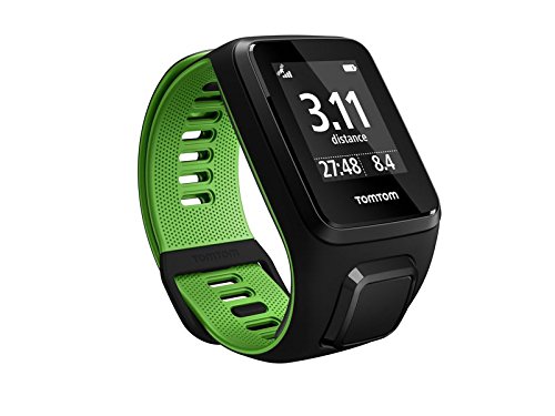 TomTom Runner 3 Basico, Reloj, Negro/Verde, L (Grande)