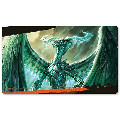 UGIN The Spirit Dragon - Juego de Mesa MTG Playmat Mat Juegos Tamaño 60X35 cm Bloqueo Borde Alfombrilla de ratón Alfombrilla de Juego para Yugioh Pokemon Magic The Gathering