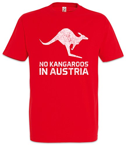 Urban Backwoods No Kangaroos In Austria Camiseta De Hombre T-Shirt Rojo Talla 5XL
