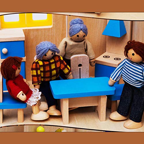 UYT Simulación De Madera De Bricolaje Muebles Pequeños Muñeca Familiar De Juguete, 1 Juego Muñeca De Madera Colorida Accesorios De Casa En Miniatura Muebles Baño Casa Casa De Muñecas Decoración Jugar