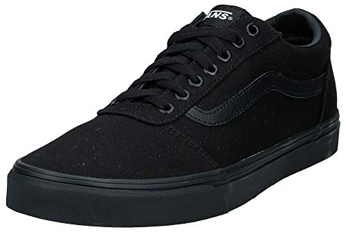 Vans Ward Canvas, Zapatillas para Hombre, Negro (Canvas/Black 186), 44 EU