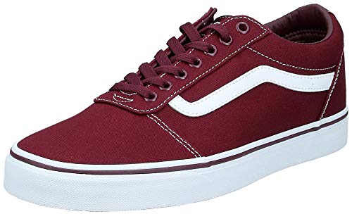 Vans Ward Canvas, Zapatillas para Hombre Rojo (Canvas/Port Royale/White 8J7) 40 EU