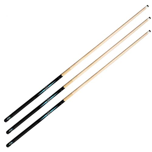 WCY 3 PC Cues de la Piscina, 57 Pulgadas 1/2 Pieza Billar Punta 13mm Fancy Fancy Nine-Ball Strut Maple Handmade Kick-Off Standard Cue yqaae