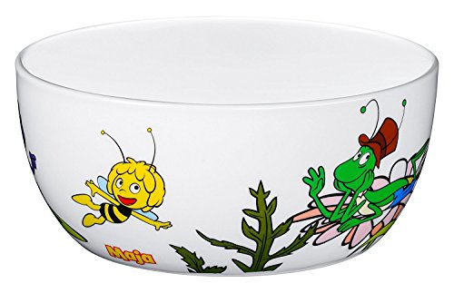 WMF La abeja Maya - Cuenco para niños para cereales de porcelana, Ø13,8cm, altura 6,0 cm (WMF Kids infantil)