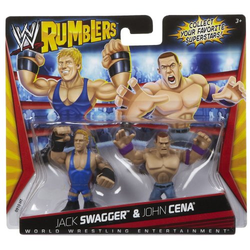 WWE Rumblers 2 Jack Swagger and John Cena by Mattel