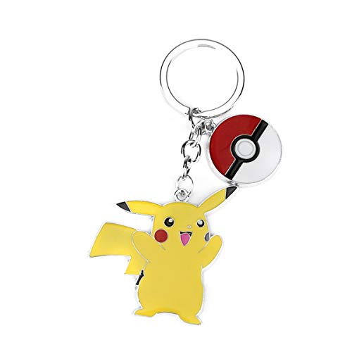 WZLDP Llavero Pokemon Pokemon Pikachu Titular de la Clave Colgante Llavero de Bolsillo Populares